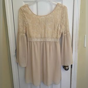 Ivory homecoming dress